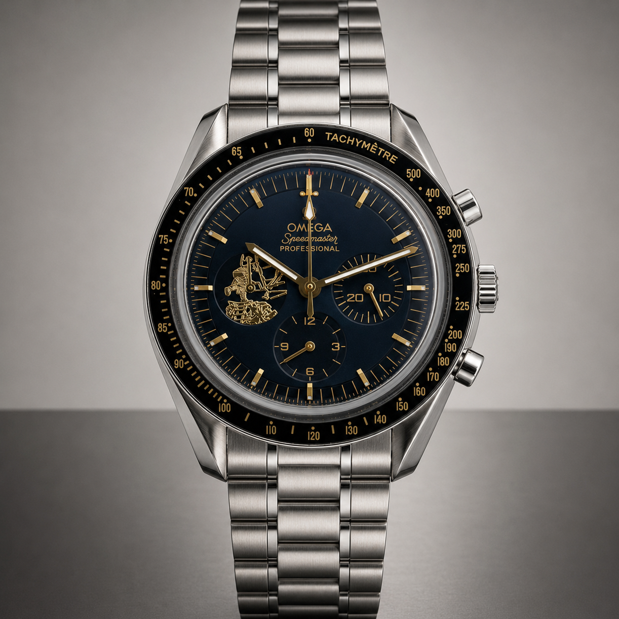 Omega Speedmaster chronograph close-up