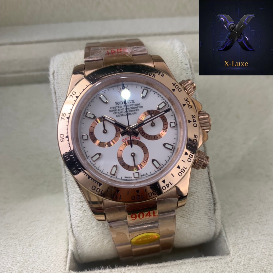 116505 (4) Rolex Daytona Rose Gold White Dial - 图片 1