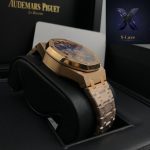 Audemars Piguet Royal Oak Chronograph Rose Gold Blue Dial - Image 2