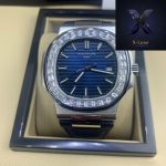 Patek Philippe Nautilus Blue Diamond Bezel