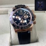 Rolex Daytona Rose Gold Oysterflex Black Dial