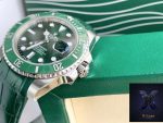 Rolex Submariner Green Dial Leather Strap - 图片 9