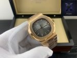 Patek Philippe Nautilus Rose Gold Grey Dial - Image 4