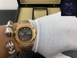 Patek Philippe Nautilus Rose Gold Grey Dial - Image 5