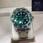 Rolex Submariner Emerald Diamond Bezel Green Dial