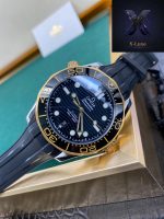 Omega Seamaster Diver 300M Black Gold Rubber - Image 8