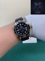 Omega Seamaster Diver 300M Black Gold Rubber - Image 10