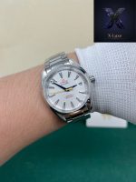 Omega Aqua Terra White Dial Blue Hands - Image 9
