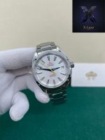 Omega Aqua Terra White Dial Blue Hands - Image 2
